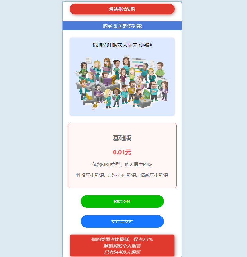 图片[2]-运营级MBTI人格测试源码-小新轻创