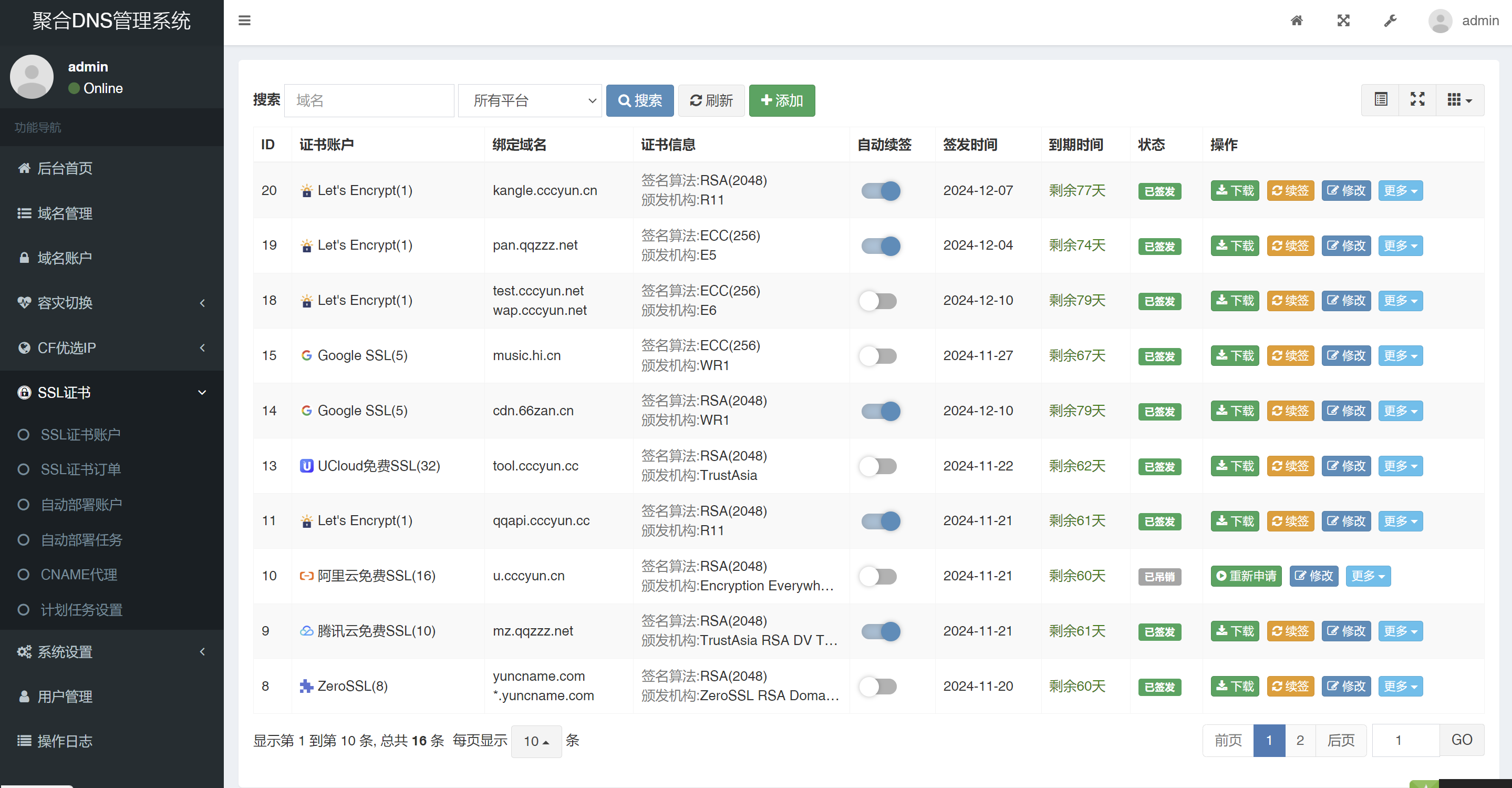 图片[7]-【41945】聚合DNS管理系统v2.8 (一个网站管理多个平台的域名解析+多用户+API接口)-小新轻创